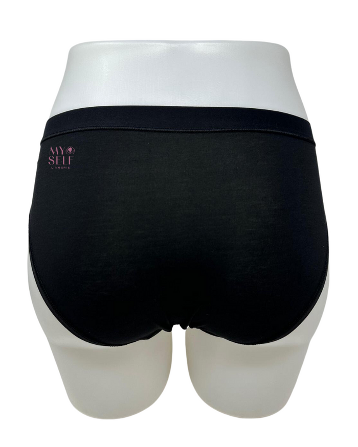 Wacoal 870362 Black Understated Cotton Bikini myselflingerie.com
