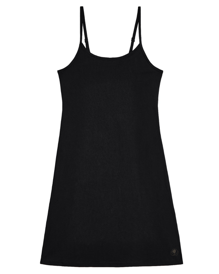 Wacoal  Black Understated Cotton Full Slip