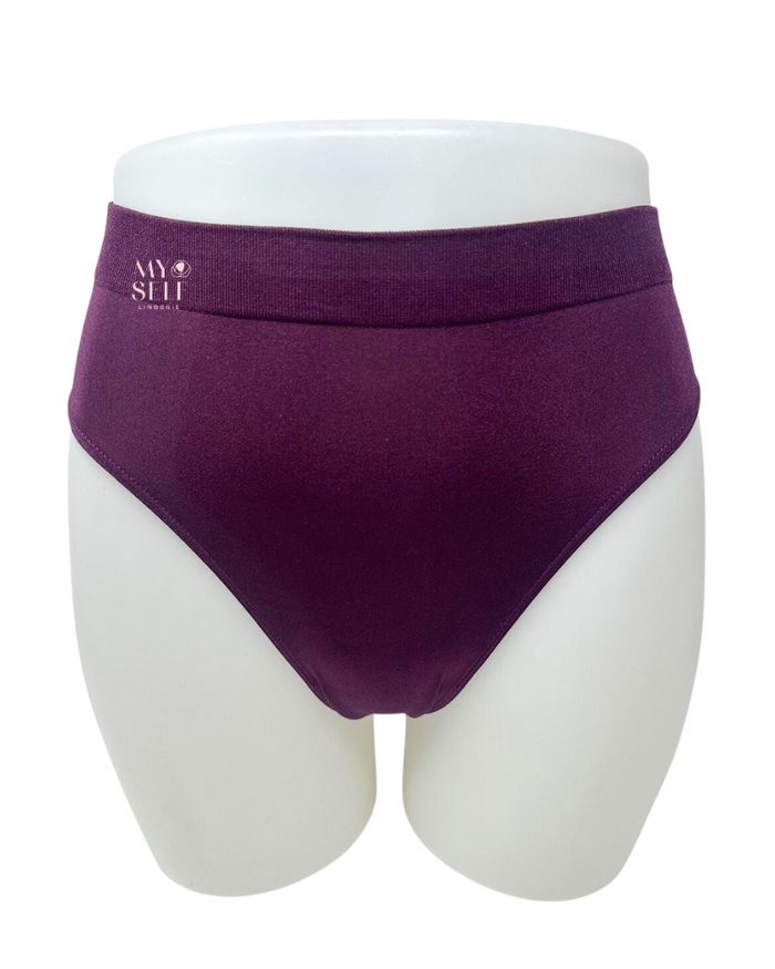 Wacoal 834175 Italian Plum B-Smooth Seamless Hi Cut Brief myselflingerie.com