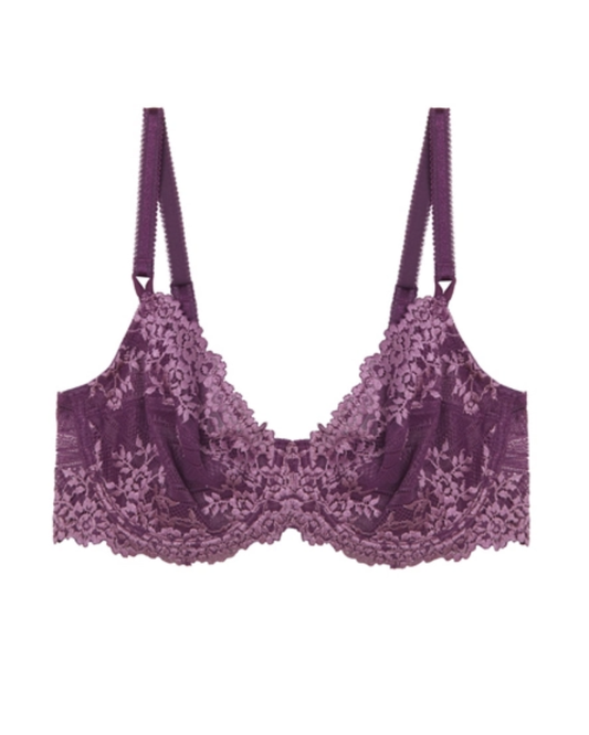 Wacoal Italian Plum/Valerian Embrace Lace Underwire Bra