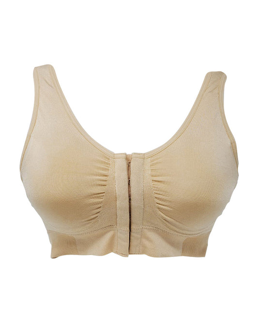Wacoal 835475 Nude Front Closure Wire Free Bralette MYSELFLINGERIE.COM