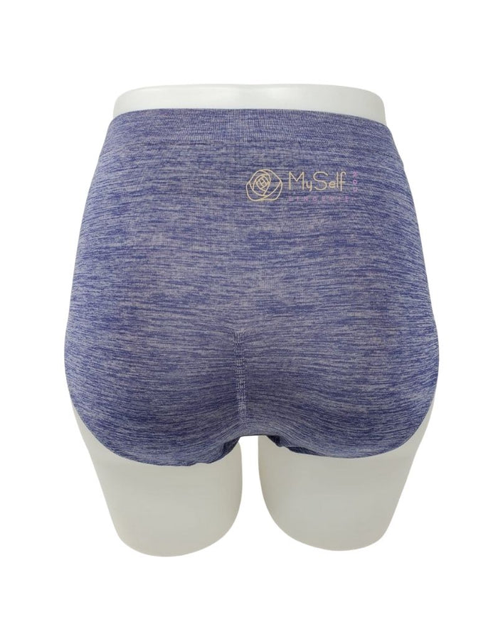 Wacoal 838175 Patriot Blue Heather B-Smooth Seamless Full Brief myselflingerie.com