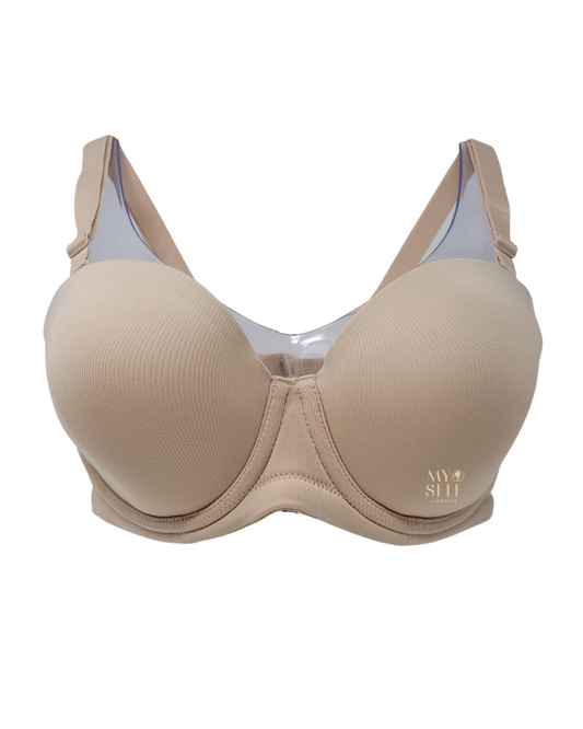 Wacoal 854119 Sand Red Carpet Strapless Molded Underwire Bra myselflingerie.com