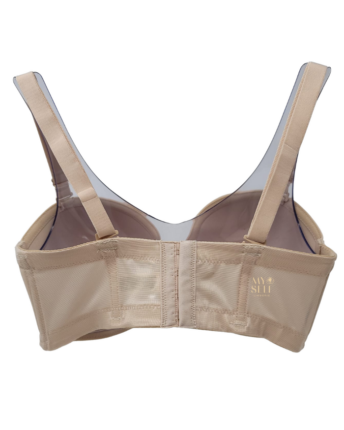 Wacoal 854119 Sand Red Carpet Strapless Molded Underwire Bra myselflingerie.com