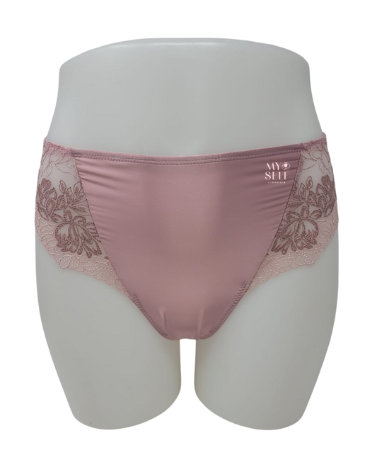 Wacoal 841377 Zephyr Pink Side Note Hi Cut Brief myselflingerie.com