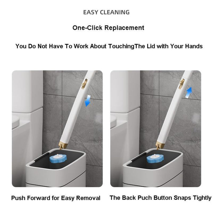 Wall-Mounted Toilet Brush Set