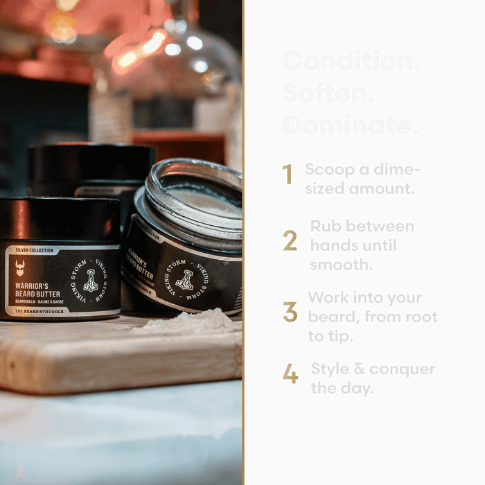 Warrior's Beard Butter, image 3. The Beard Struggle
