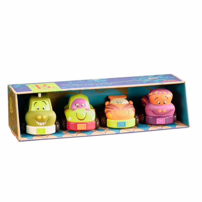 Pull-back toy vehicles