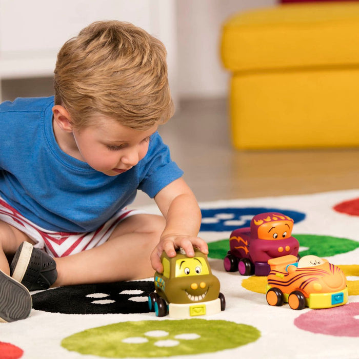 Pull-back toy vehicles