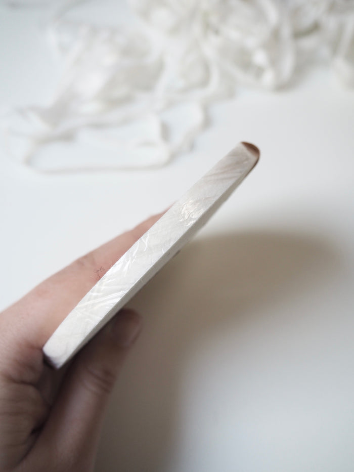 White Cotton Fusible Bias Stay Tape Roll 8mm