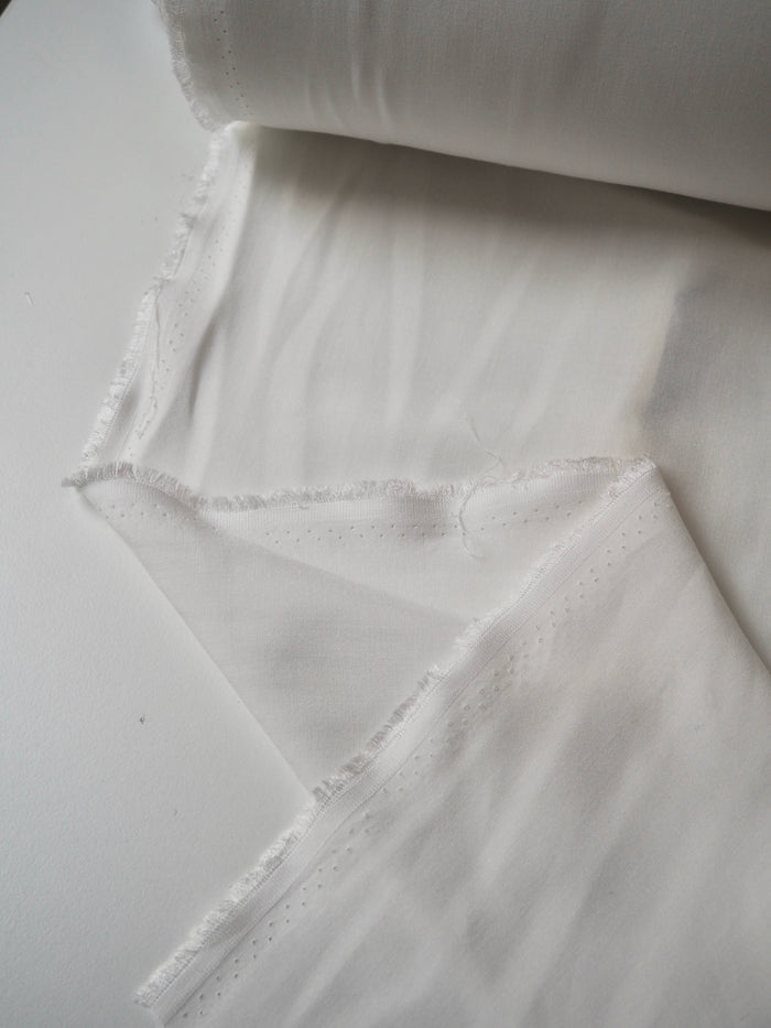 White Cotton/Viscose Lining