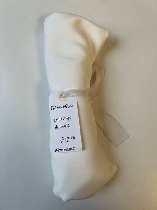 White Crepe De Chine Remnant
