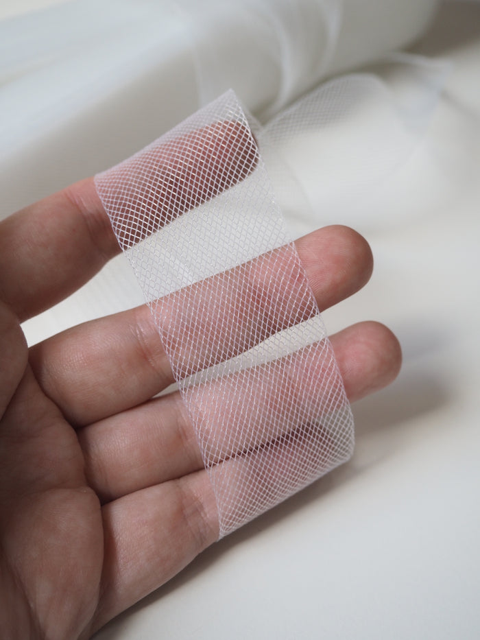 White Horsehair Braid 38mm
