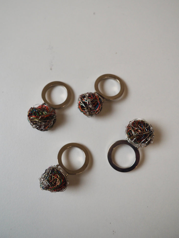 Wire Nest Bead Ring