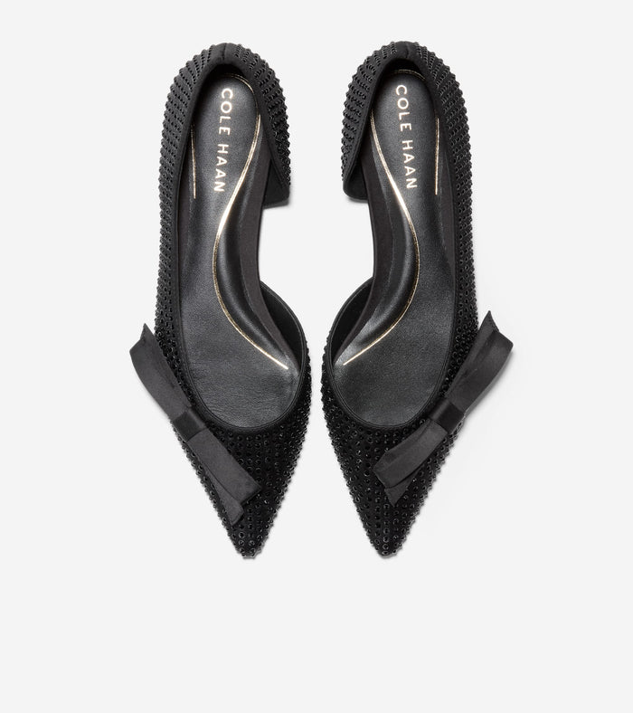 W32698:BLACK SATIN/BLACK CRYSTAL