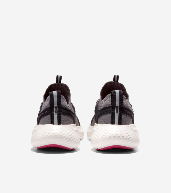 W26035:GRAY/PINK PEACOCK/BLACK/IVORY