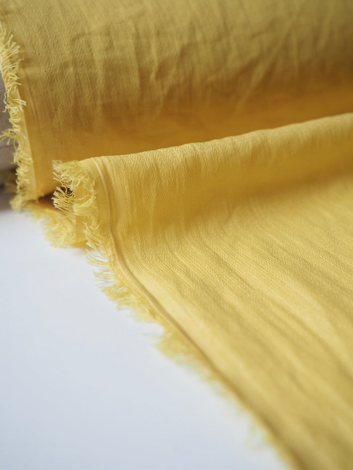 Yellow Iridescent Chiffon