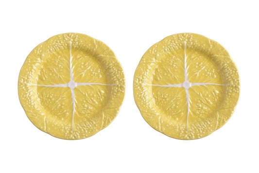 Yellow Majolica Plates