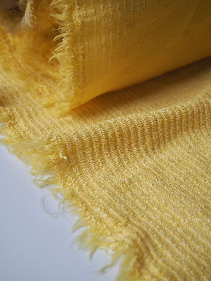 Yellow Striped Raffia Jersey