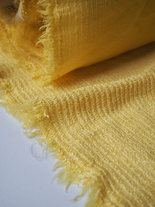 Yellow Striped Raffia Jersey
