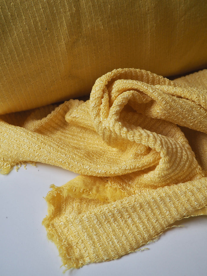 Yellow Striped Raffia Jersey