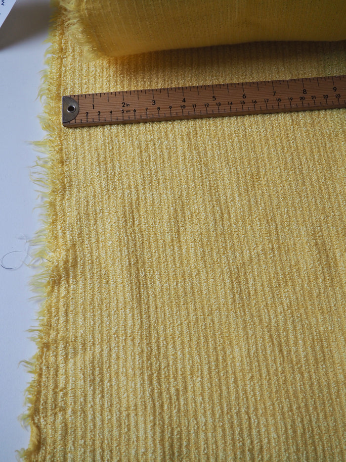 Yellow Striped Raffia Jersey