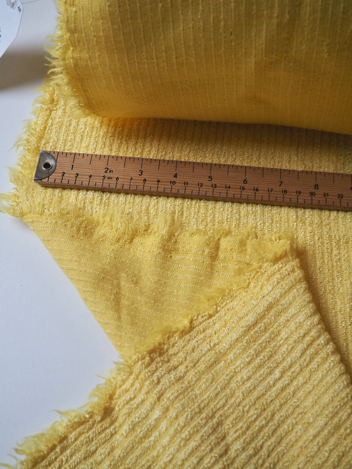 Yellow Striped Raffia Jersey